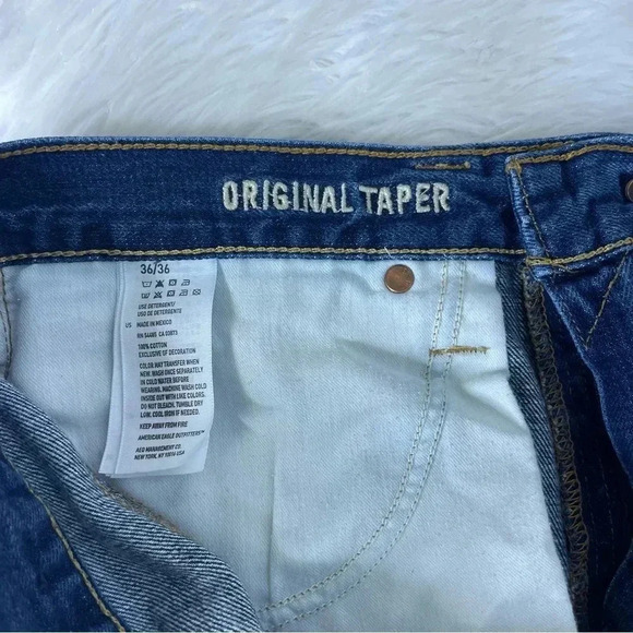 American Eagle Original Taper Jeans Mens Size 36 x 36 - Picture 4 of 6